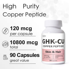 QUBIT GHK-Cu used in skin and hair routines for potential benefits