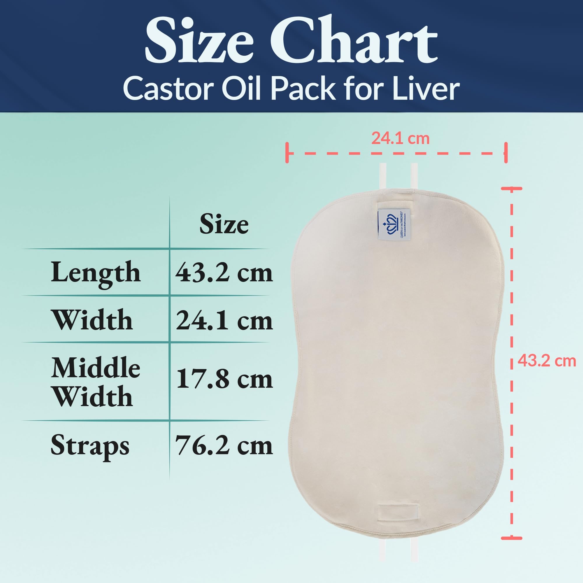 Queen of the Thrones castor oil application spot supports easy setup.