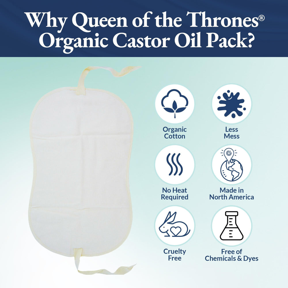 Queen of the Thrones organic cotton flannel close-up for skin-friendly packs.
