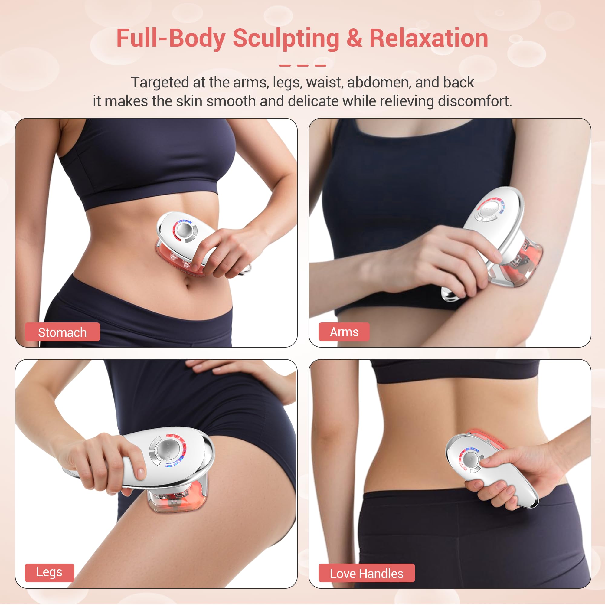 Queleay accessories pack includes moisturizing gel and extra filters for smoother use.