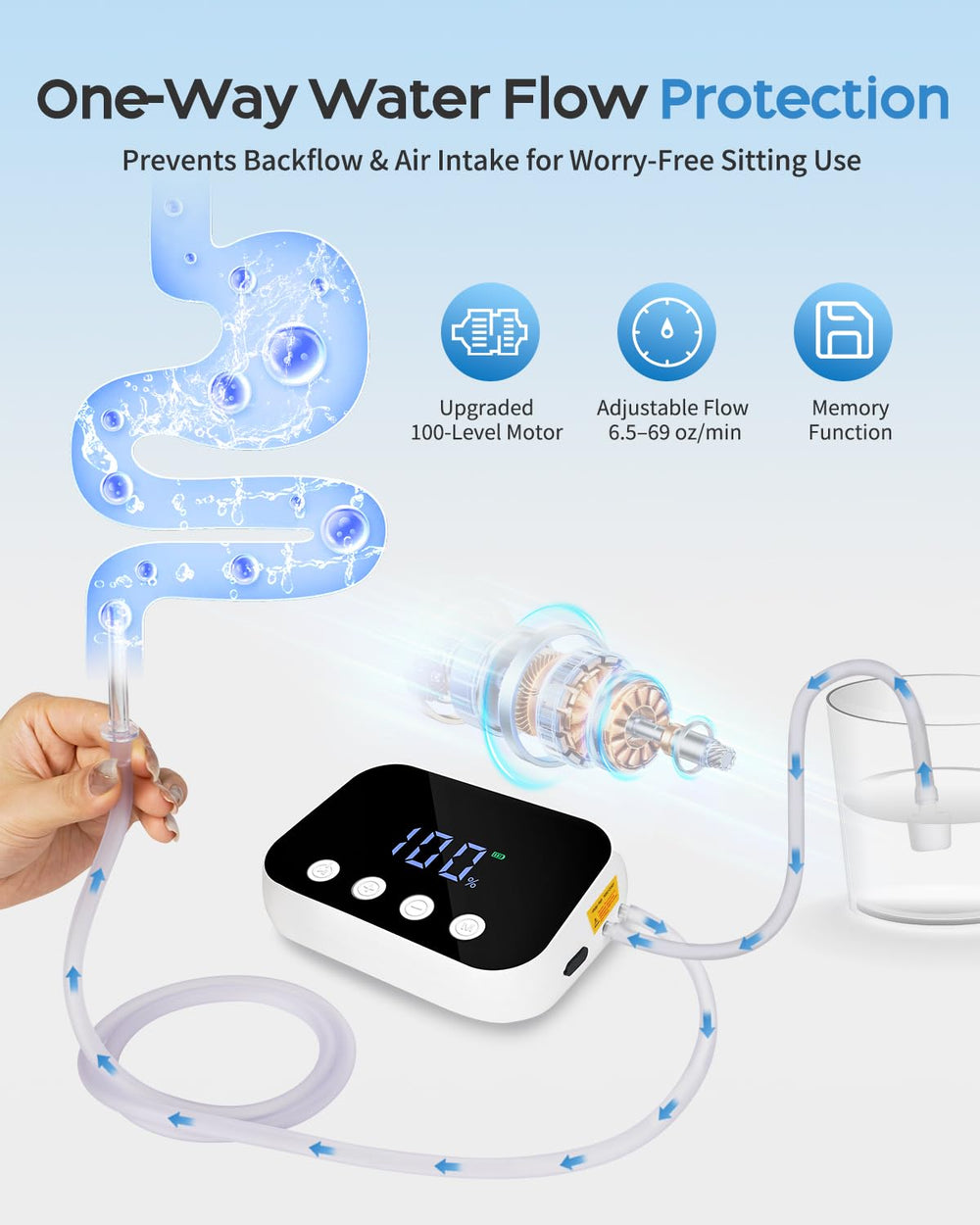 QueScxub Electric Enemas portable case supports home and travel use.