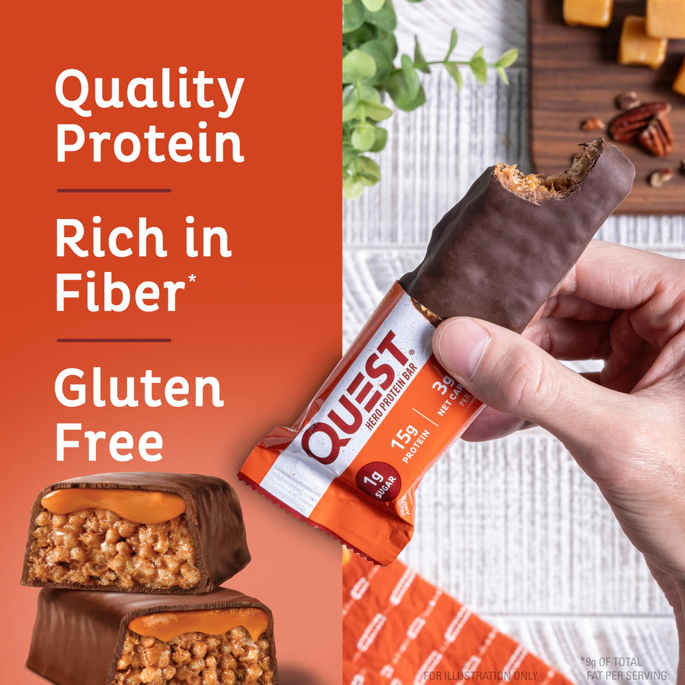 Quest bar delivering 15g protein per serving for active lifestyles