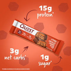 Chewy crisps and bar texture ideal for a post-workout refuel