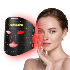 Quhealro red light face mask front view for at-home skincare sessions