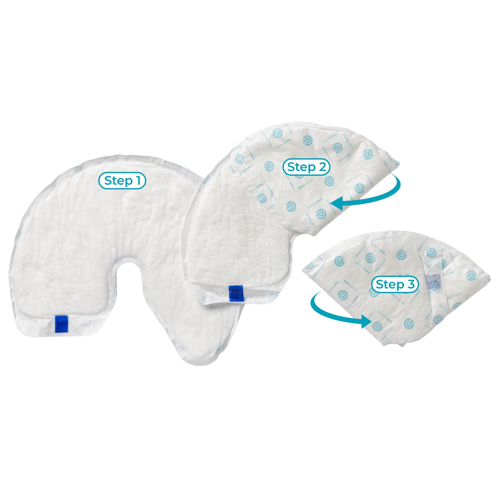 Absorbent layers and microfiber surface against skin.