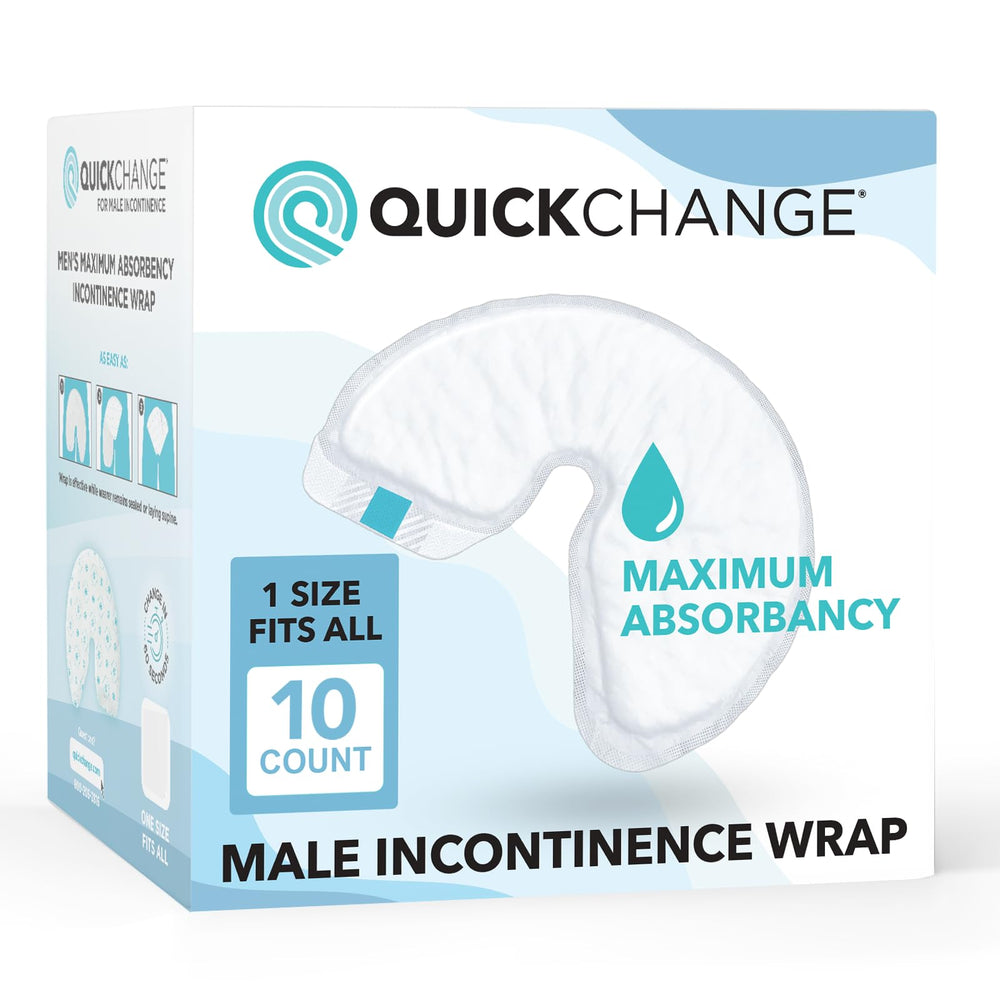 QuickChange wrap pack for men, discreet and daily-use option.