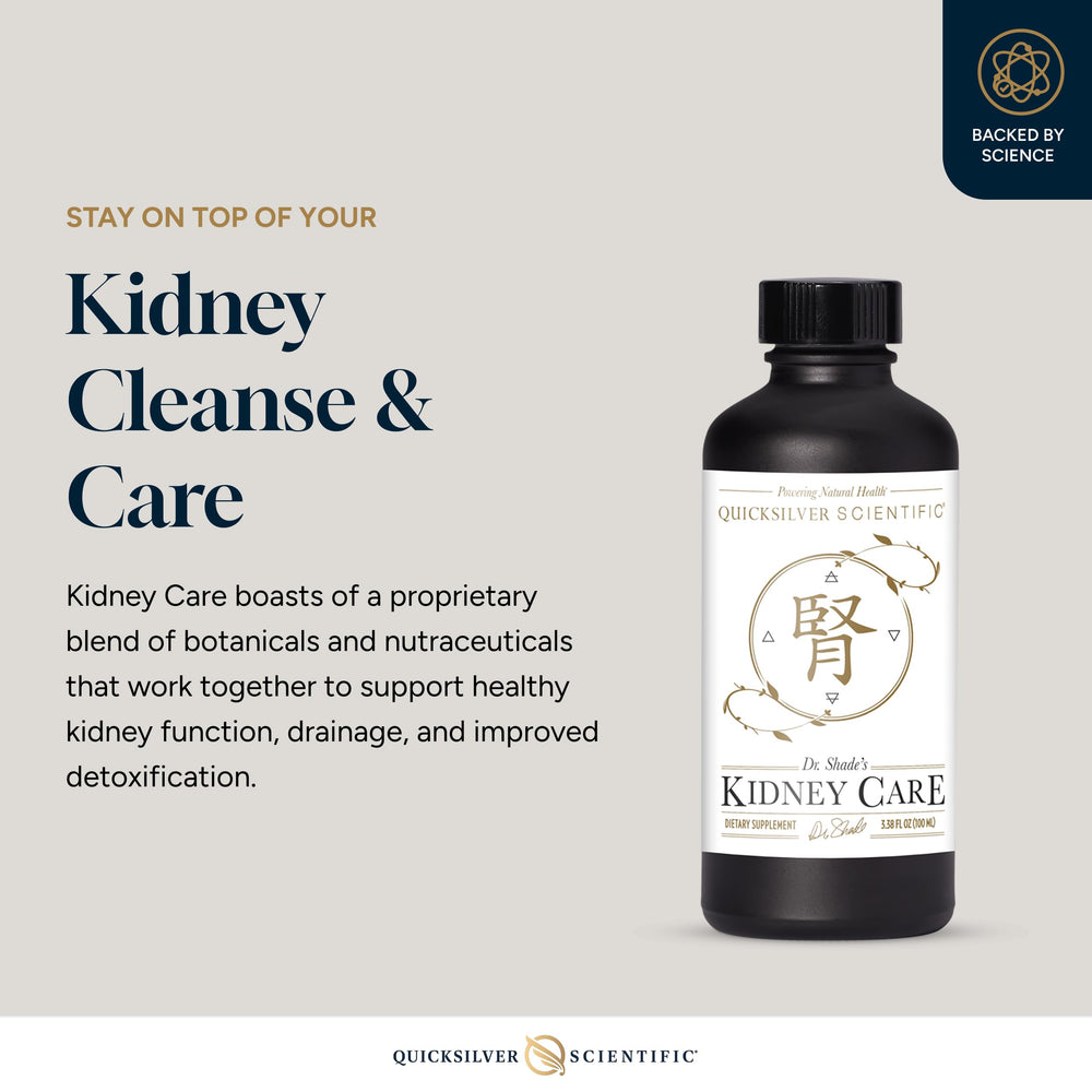 Quicksilver Kidney Care with astragaloside IV extract highlights key ingredient visual.