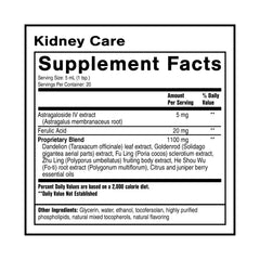 Quicksilver Kidney Care bottle with dosage cap demonstrates easy dosing for daily use.