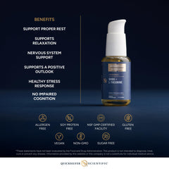 Quicksilver Scientific liposomal GABA + L Theanine bottle cap closeup