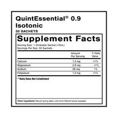 Quicksilver Quintessential sachet pack designed for travel hydration and mineral balance