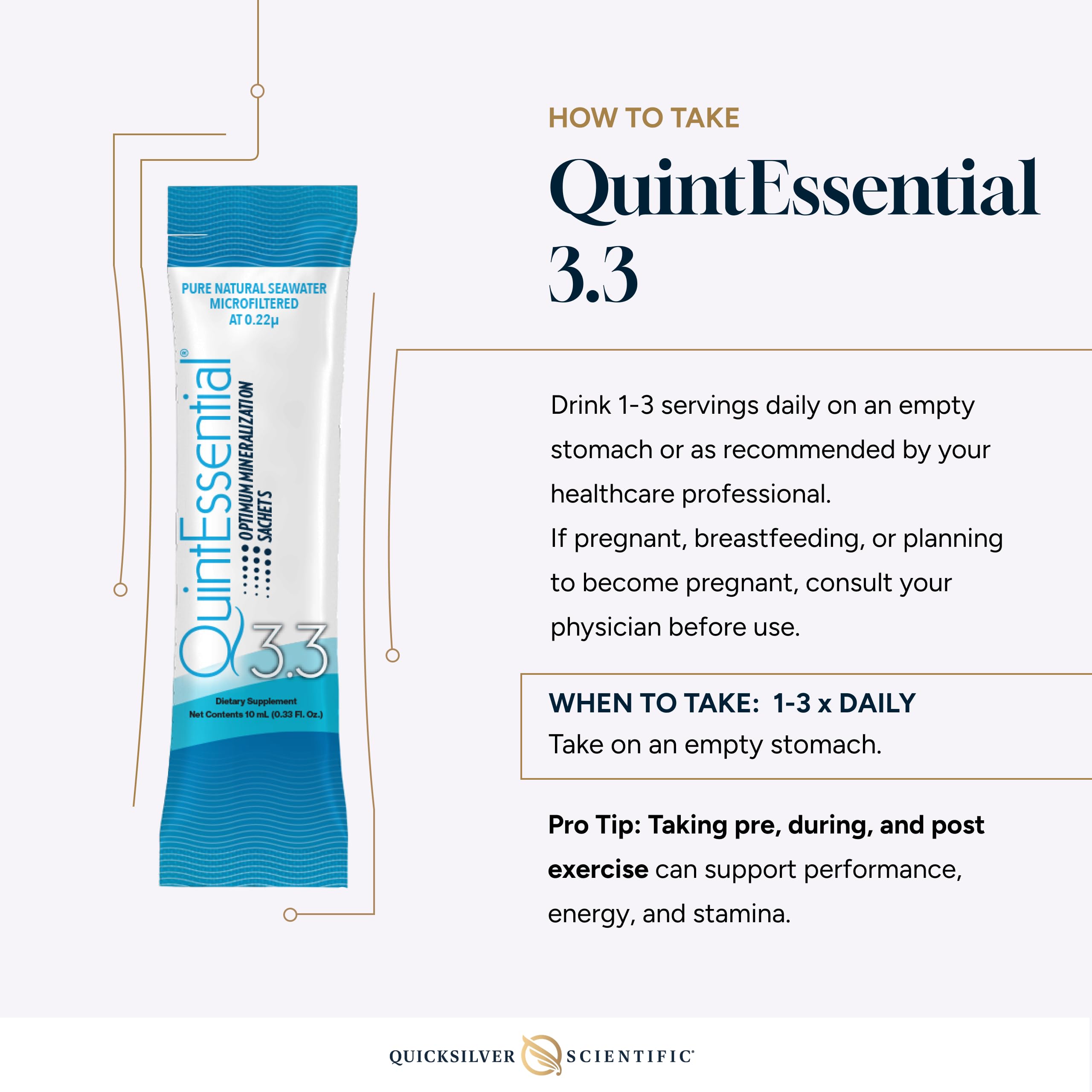 Quicksilver Quintessential 3.3 sachets sourced from French oceans.