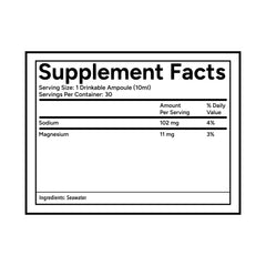 Quicksilver Scientific Quinton Hypertonic single-serving glass vial for on-the-go hydration