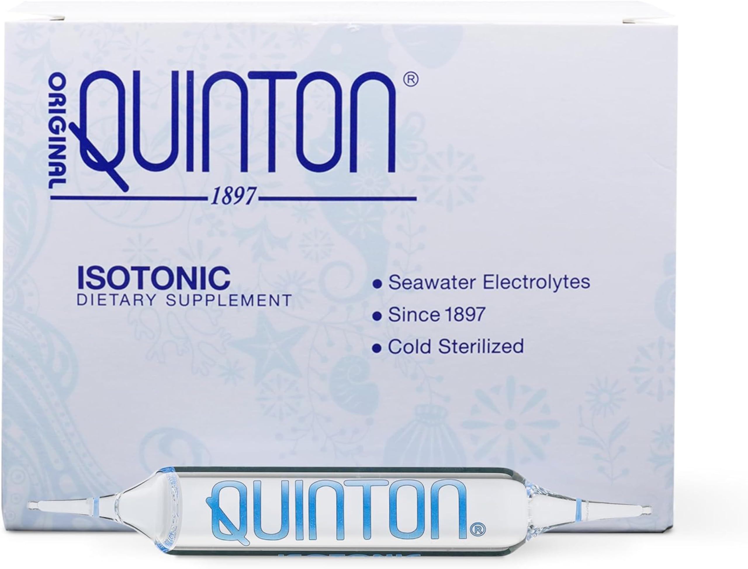 Quicksilver Scientific Quinton isotonic bottle for daily hydration.