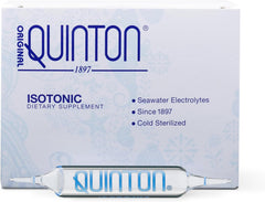 Quicksilver Scientific Quinton isotonic bottle for daily hydration.