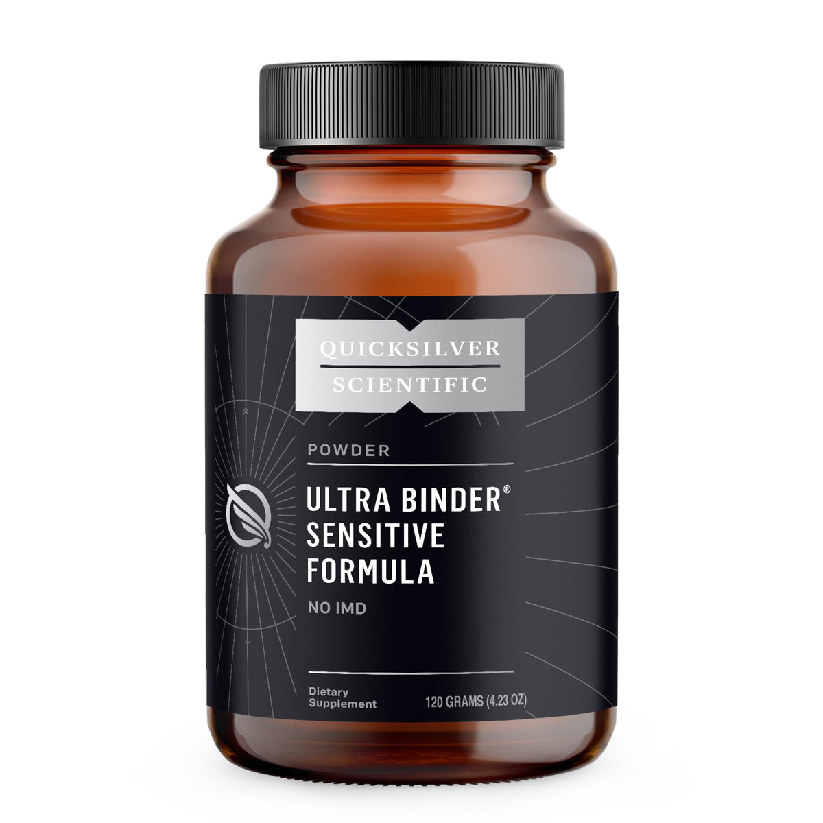 Quicksilver Scientific Ultra Binder Sensitive packaging shown for gentle gut support