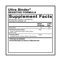Ultra Binder Sensitive powder with measuring scoop ready for daily use