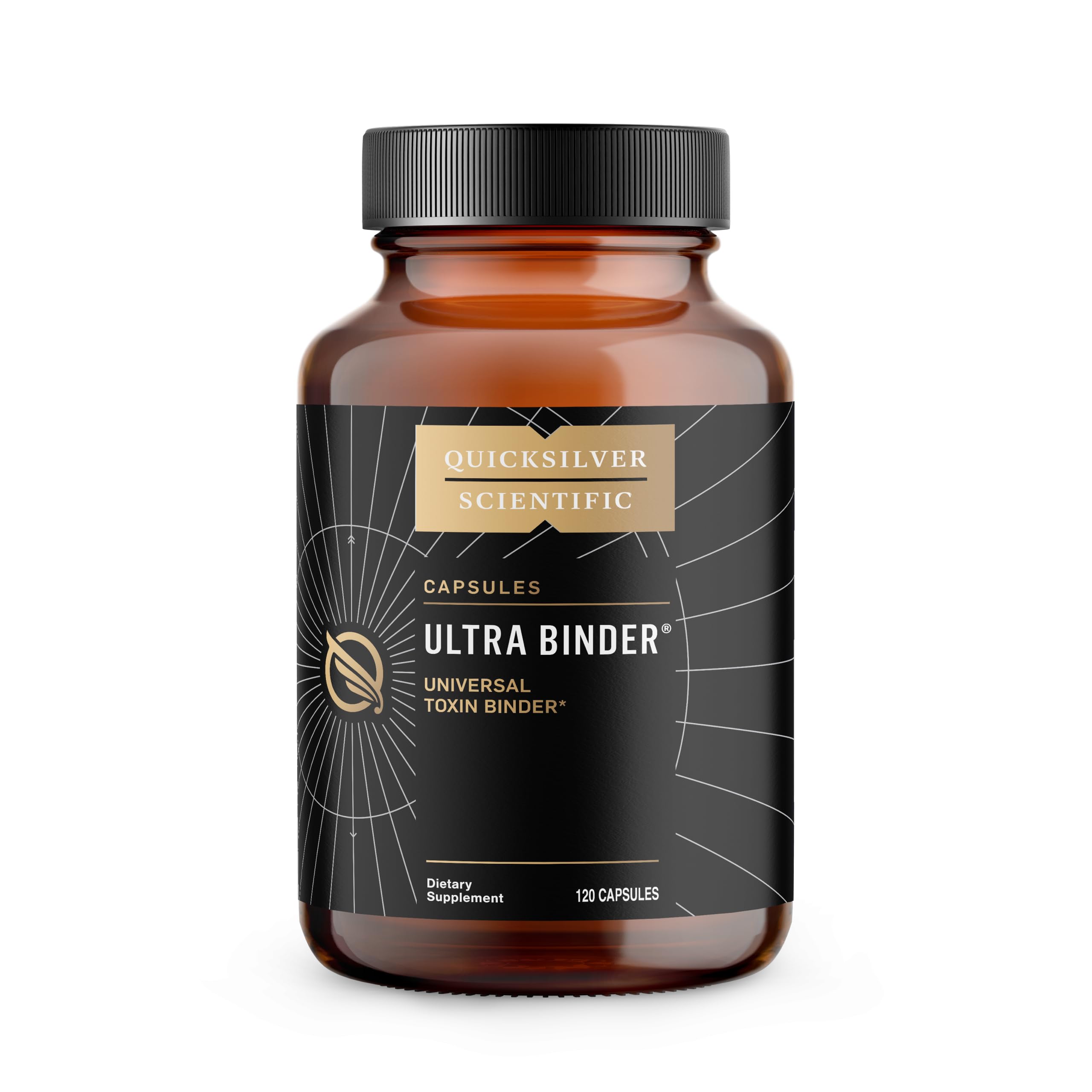 Quicksilver Ultra Binder bottle pour shows convenient daily gut support