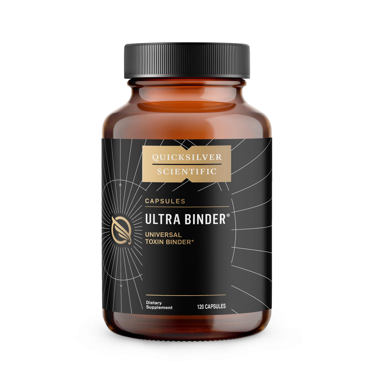 Quicksilver Ultra Binder bottle pour shows convenient daily gut support