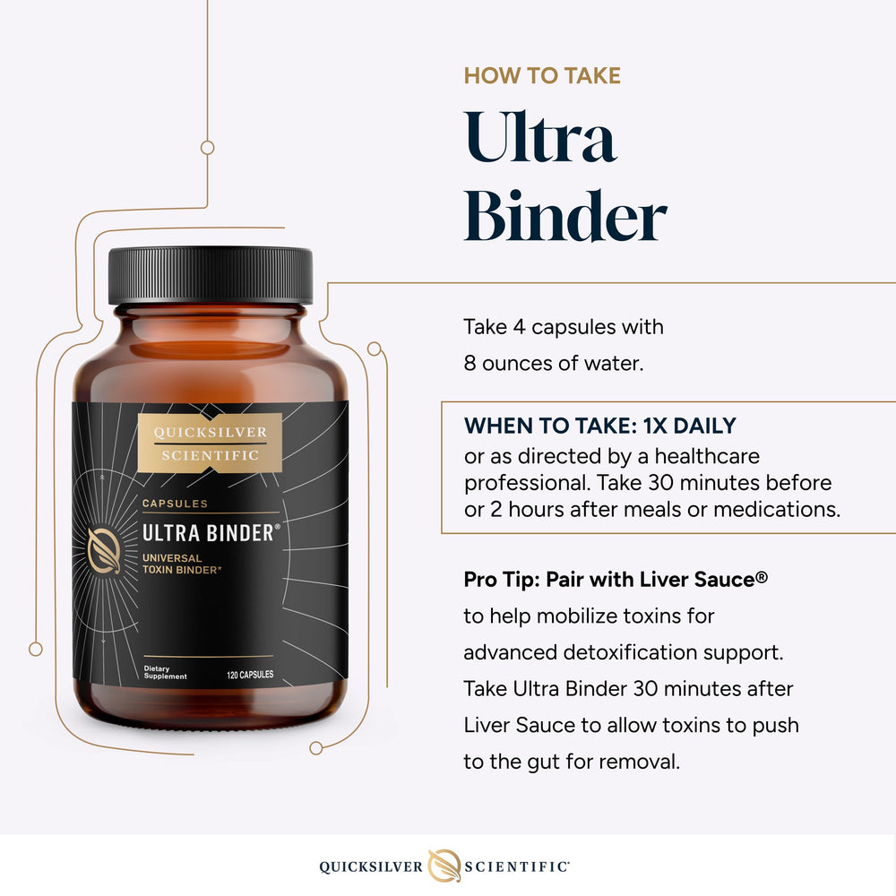 Quicksilver Ultra Binder in-use scene suggests daily gut routine