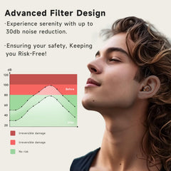 QuietZone ear plugs are easy to insert for comfortable wear.