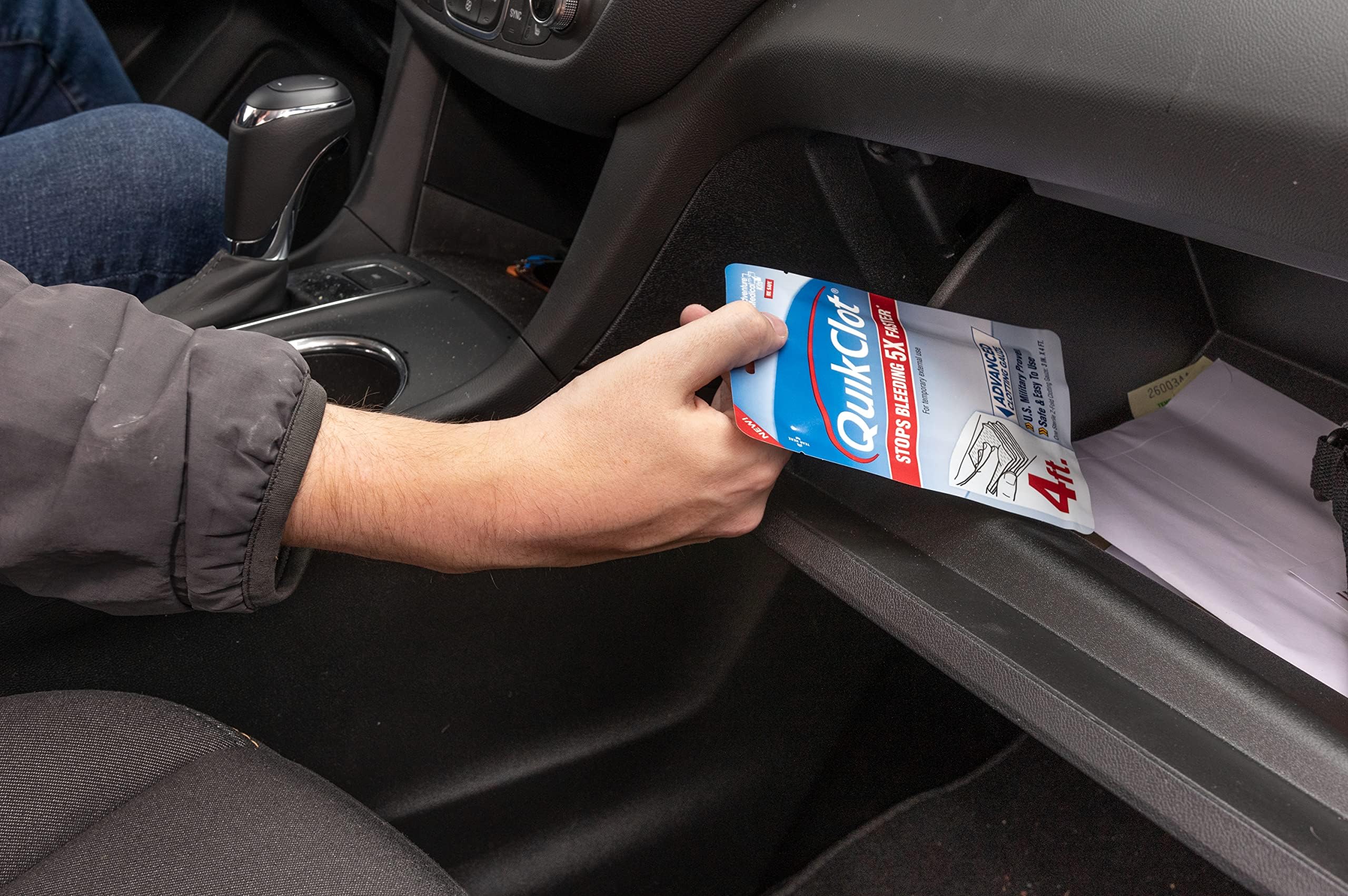 QuikClot Gauze ideal for home, camping, or disaster prep