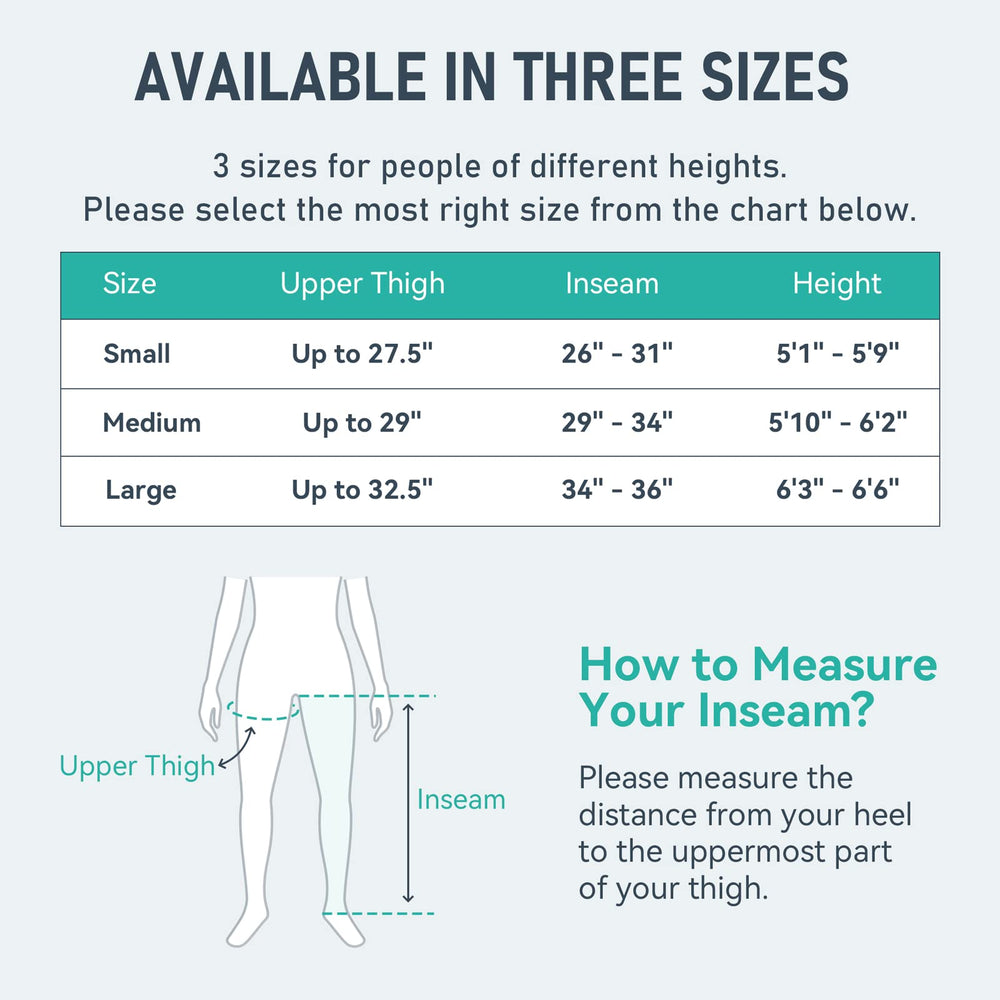 QUINEAR sequential inflation pattern ensures smooth leg compression