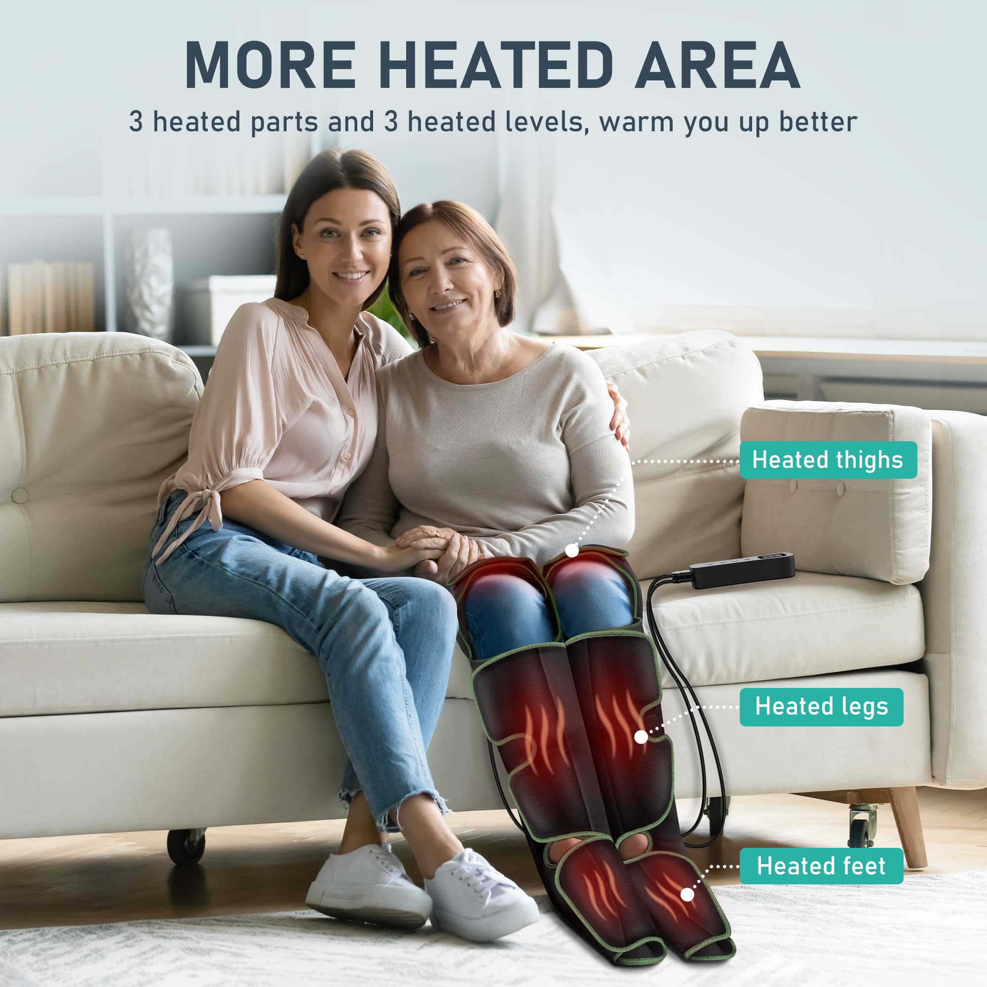 QUINEAR Leg Massager gift-ready packaging ideal for thoughtful presents.
