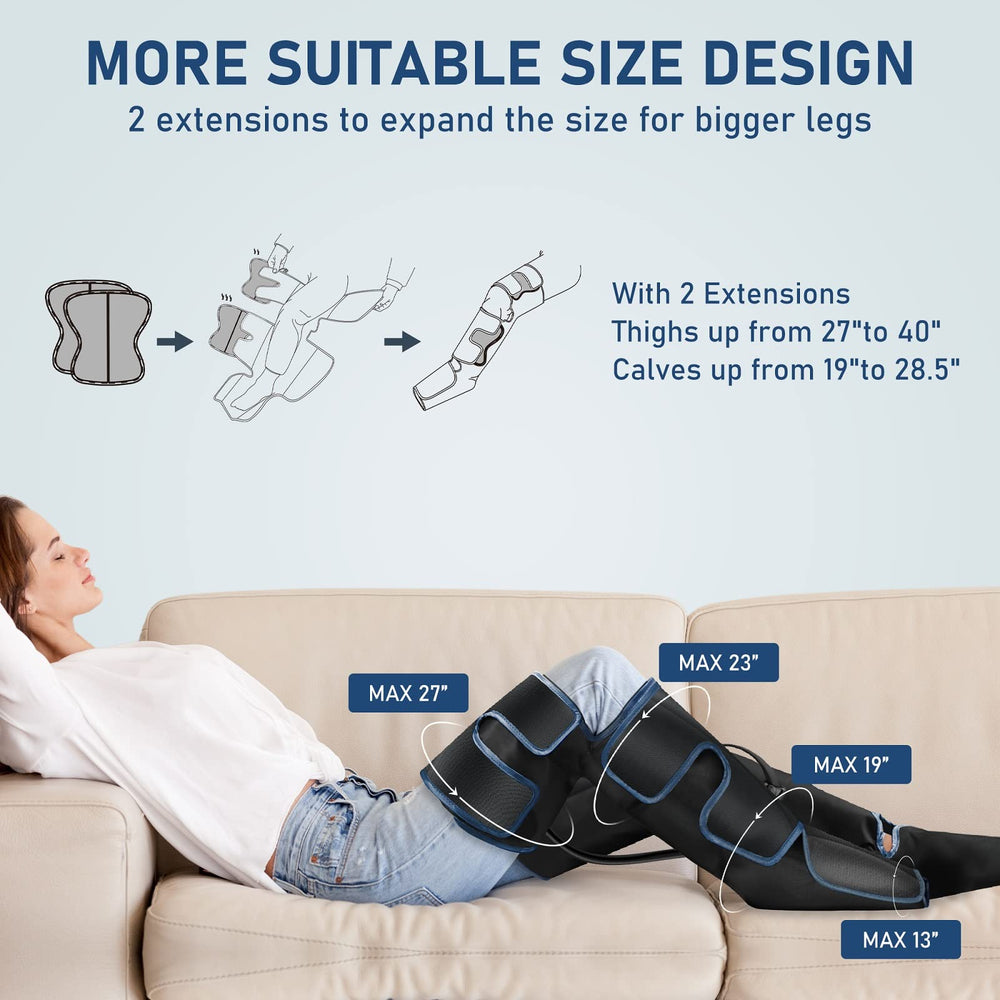 QUINEAR leg massager portable storage bag makes travel and home use easy.