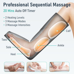 QUINEAR leg massager display of three modes for customized calm