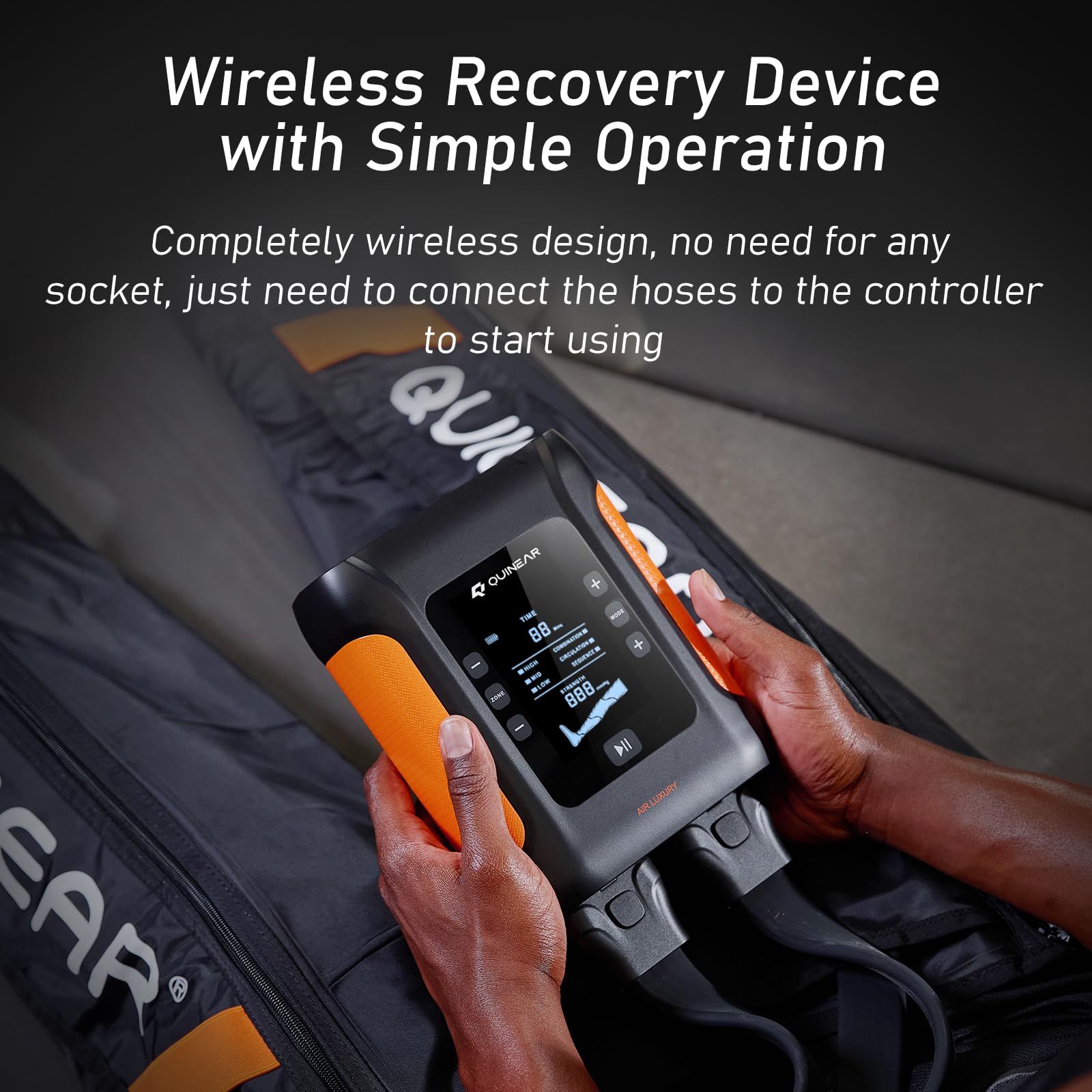 QUINEAR timer 15 to 60 minutes supports flexible recovery sessions.