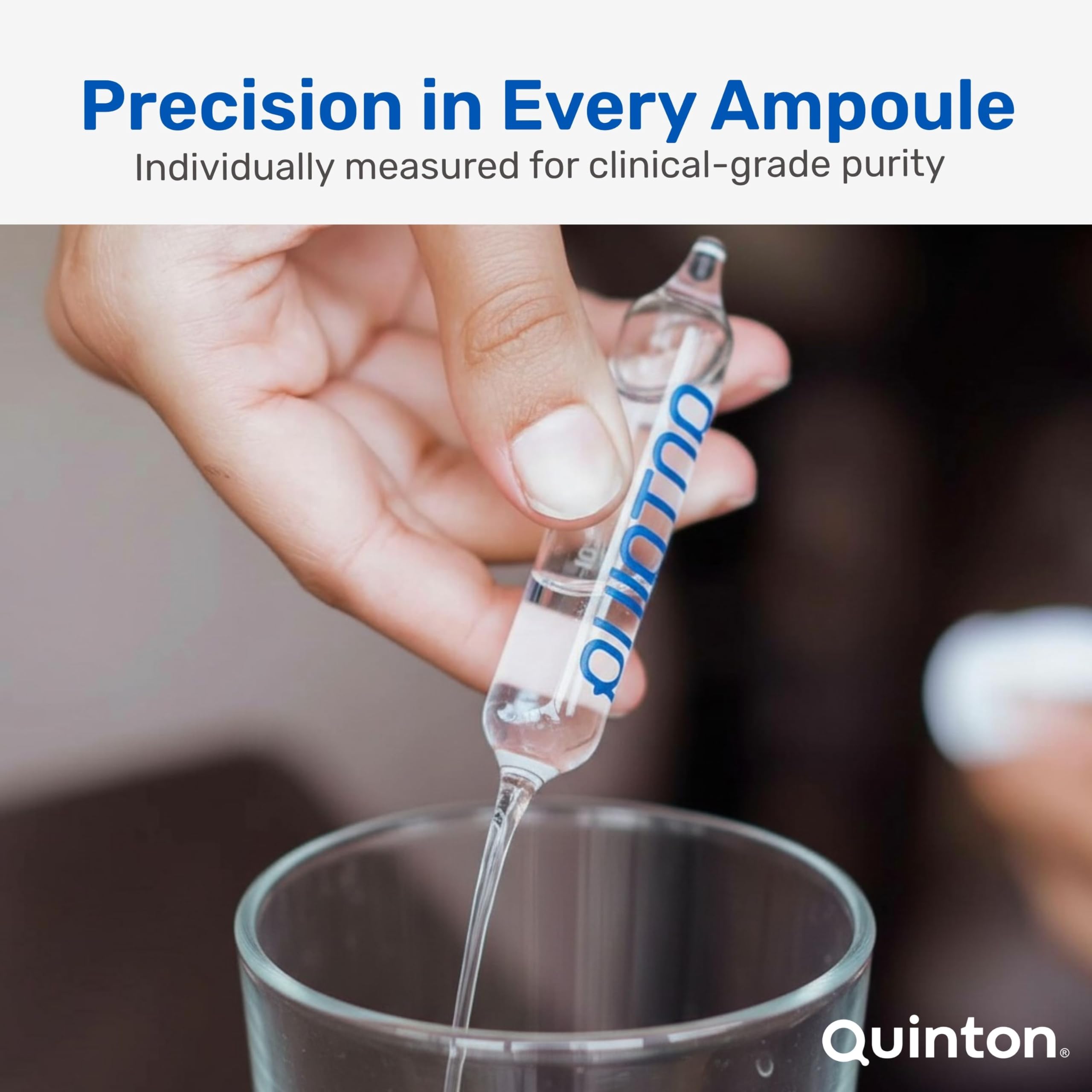 Quinton isotonic ampoules on shelf display suggests accessible daily supplementation.