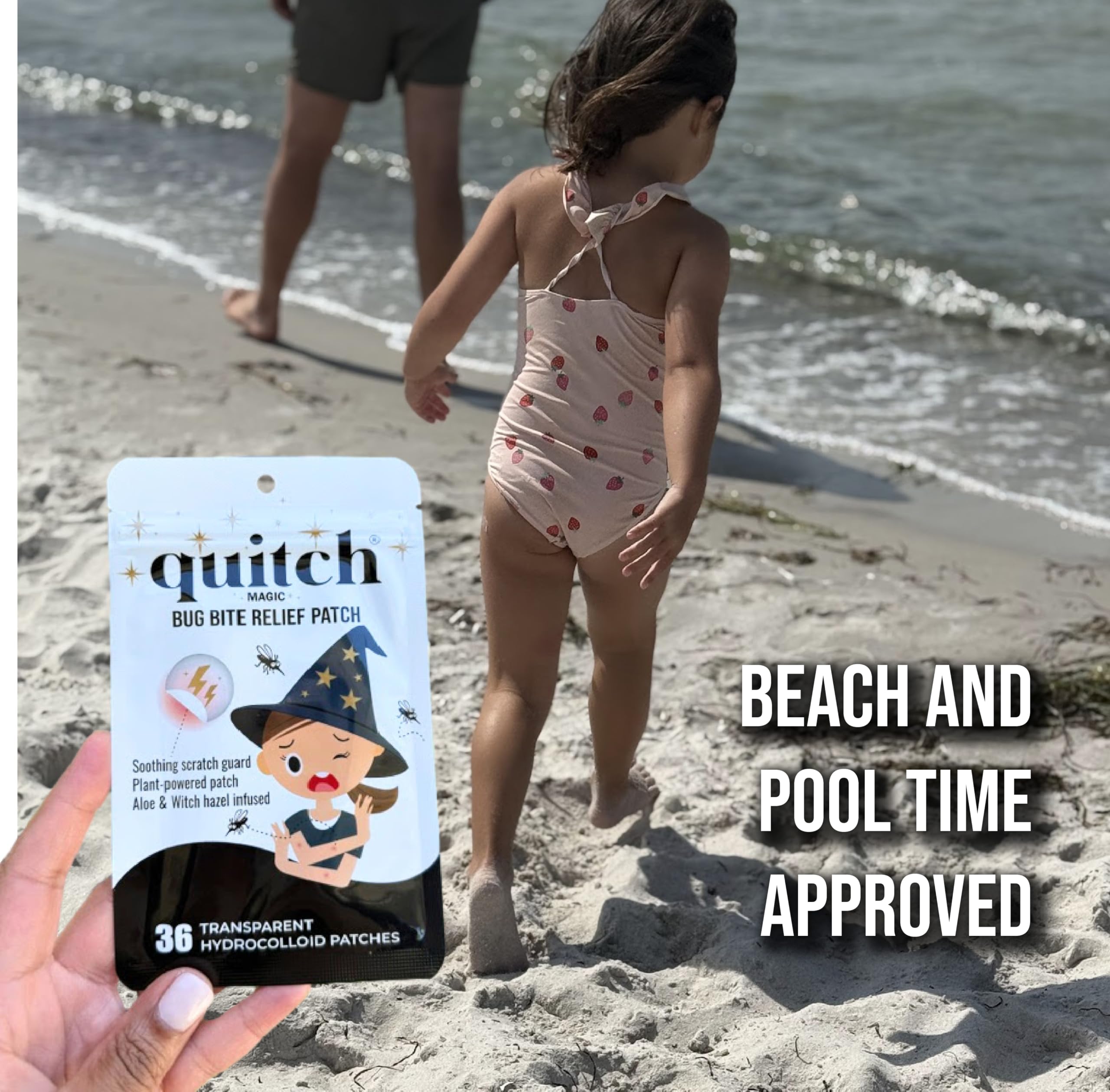 Quitch kid-friendly natural ingredients emphasize gentle, chemical-free relief.