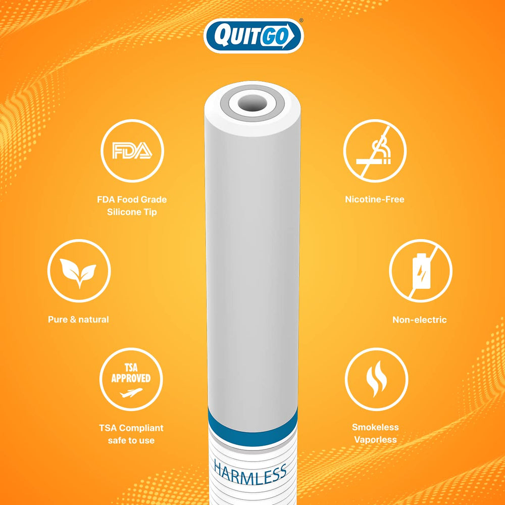 Compact travel case features for QuitGo on the go.