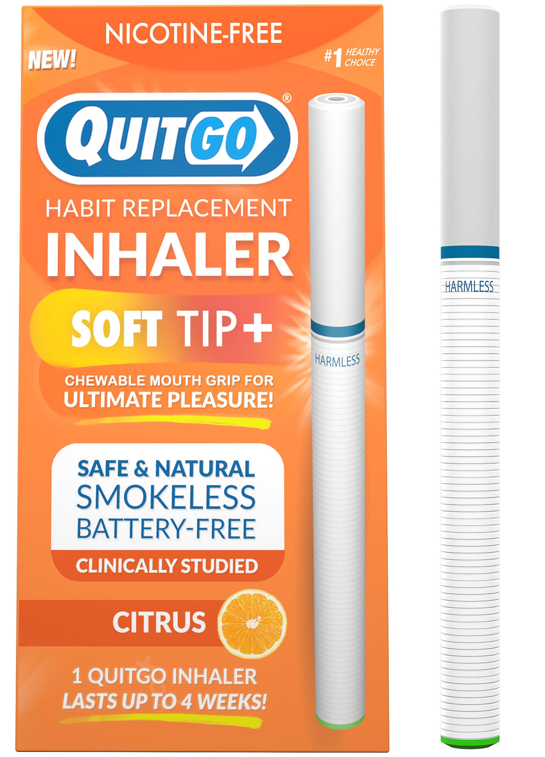 QuitGo habit inhaler citrus pack for discreet craving support on the go.