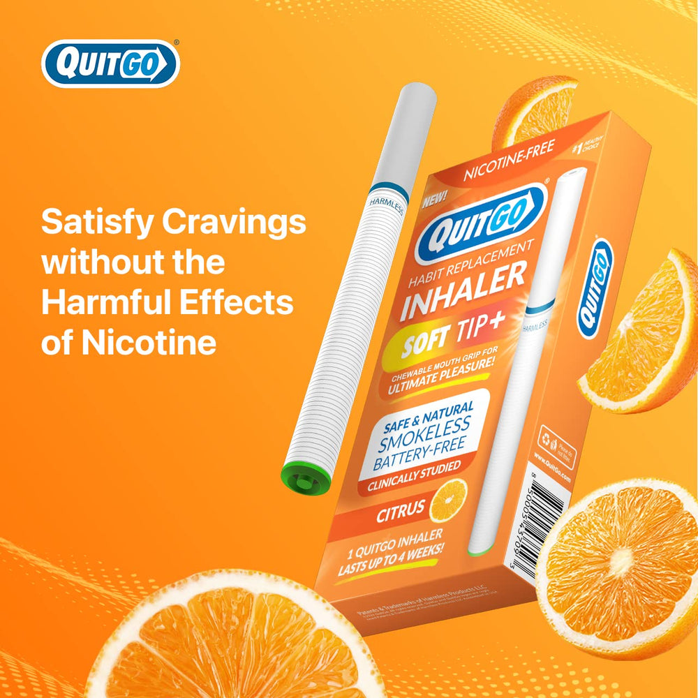 QuitGo oral fixation support shown during daily use.