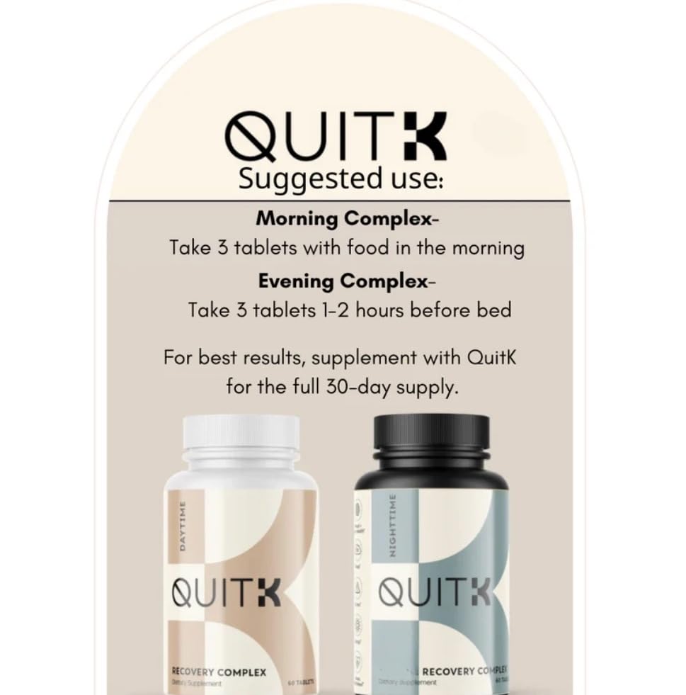 QuitK Recovery night-time moment suggests unwinding before bed naturally.
