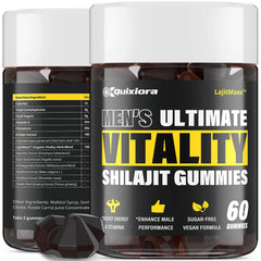Quixiora Shilajit Gummies bottle ready for your daily wellness routine.