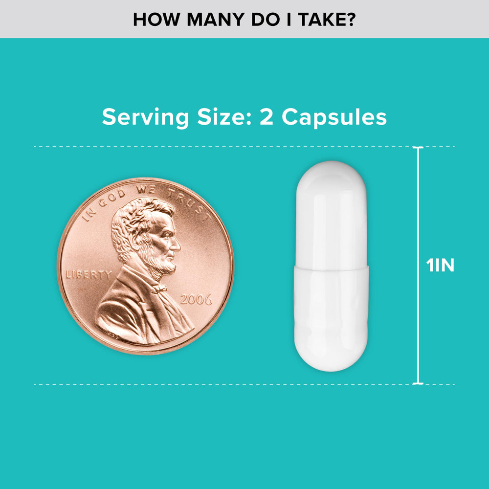 Qunol Magnesium Capsules gluten-free badge is visible.