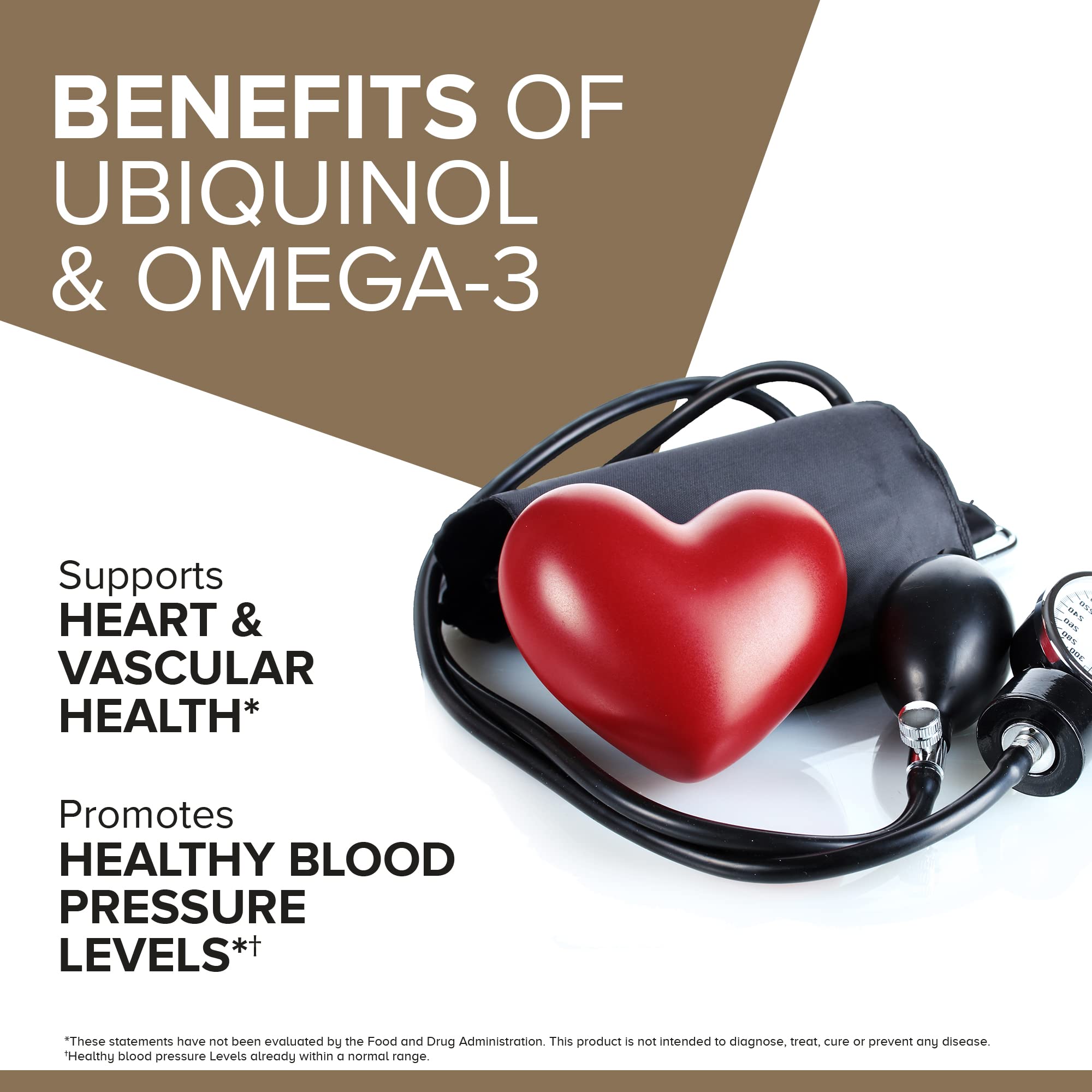 Qunol Plus bottle nutrition label closeup highlights key ingredients and daily values.