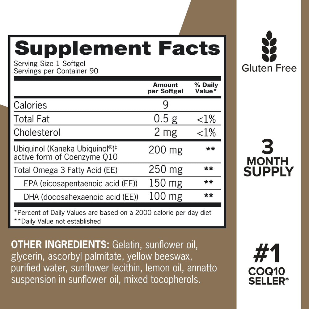 Qunol Plus capsules inside bottle suggesting easy daily use.