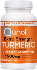Qunol Turmeric Curcumin bottle showing ultra-high absorption technology
