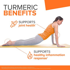 Qunol turmeric packaging indicating two-month, 180-count supply
