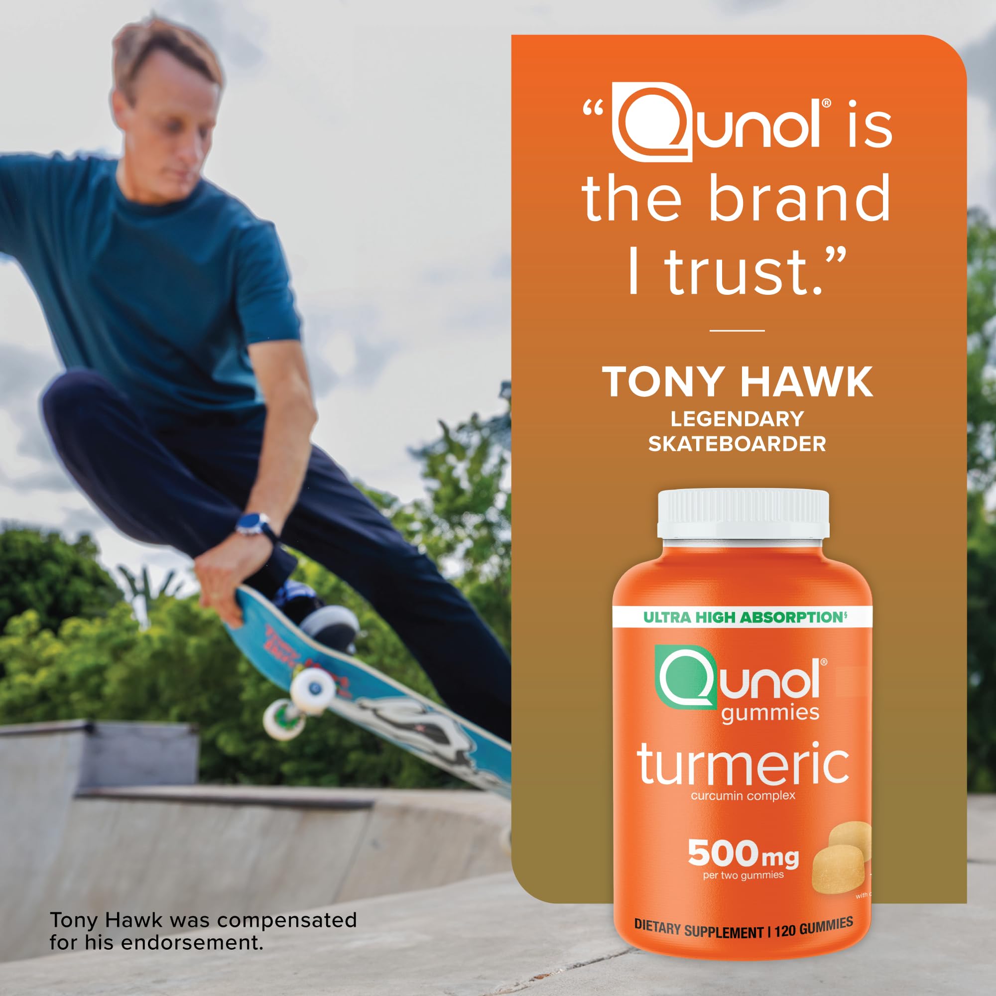 Qunol Turmeric Gummies ultra-high absorption delivers curcumin efficiently.