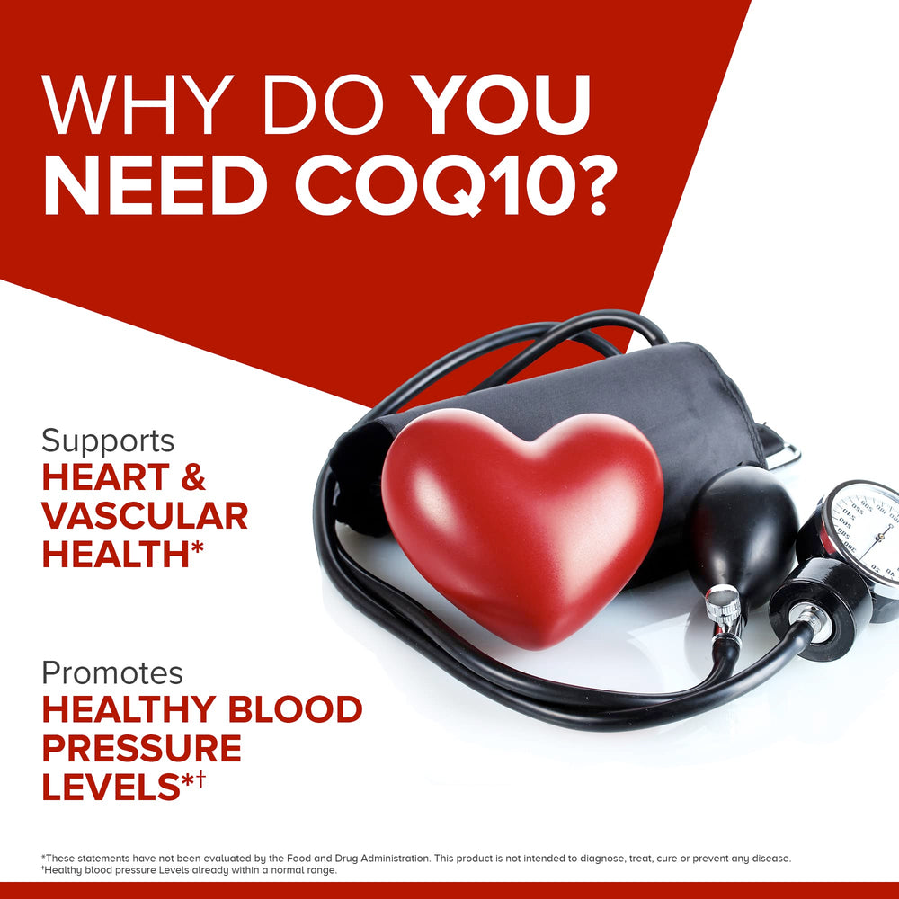 Qunol Ultra CoQ10 water- and fat-soluble formulation graphic on label.