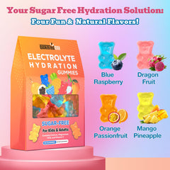 Quorinthiumax Electrolyte Gummies Mango Pineapple with refreshing flavor and daily hydration