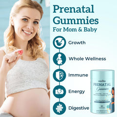Quorinthiumax Prenatal packaging with three hygienic pouches preserves freshness