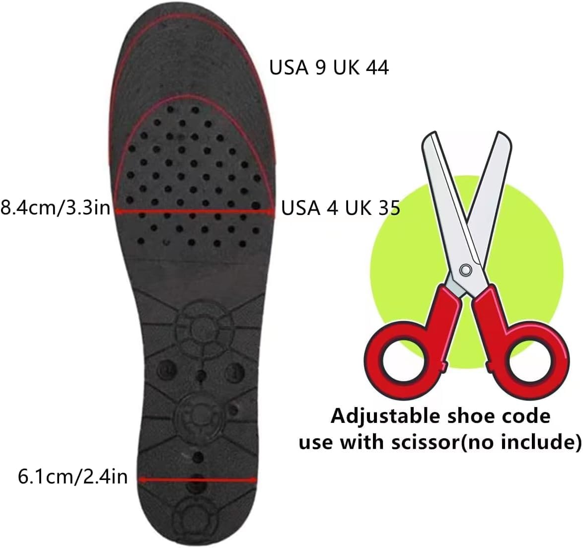 QUORYTH shock-absorbing heel lift cushions reduce impact during steps and walking.