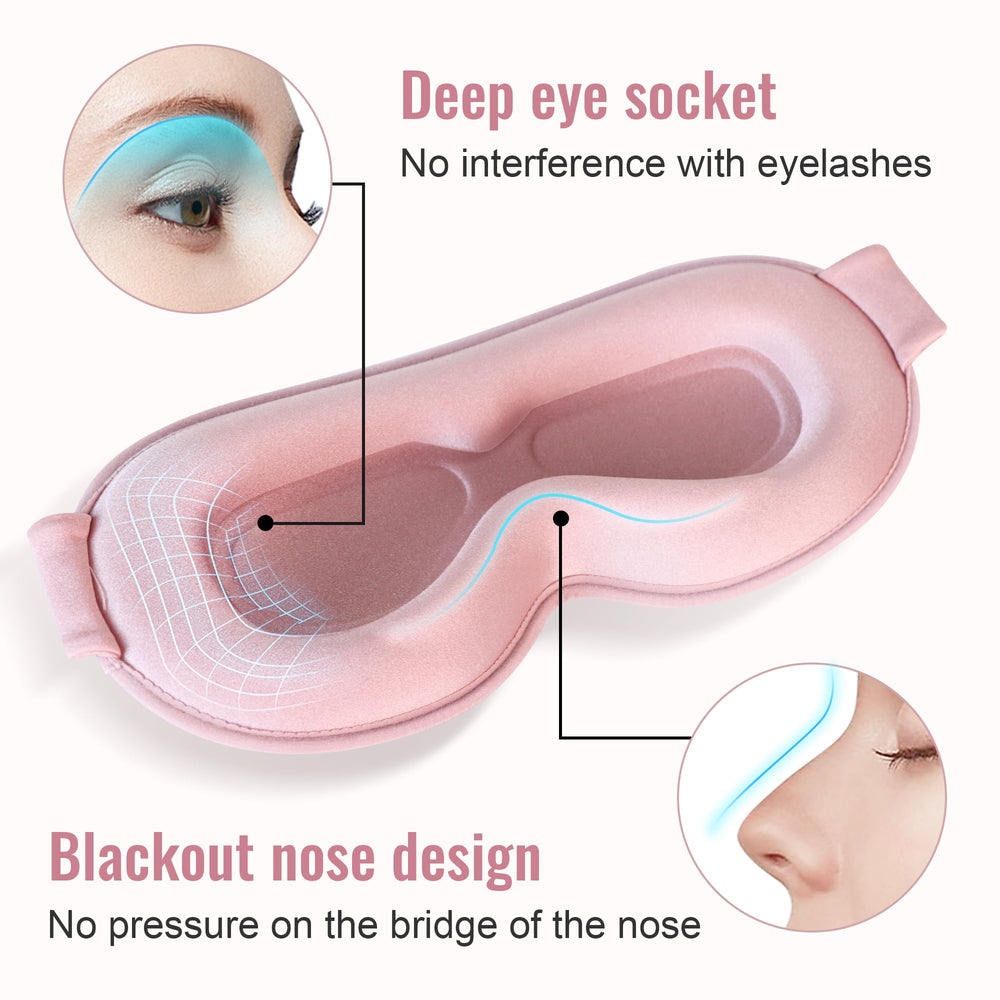 QUWOLACE Memory Foam Mask soft, low-rebound cushioning for eyes