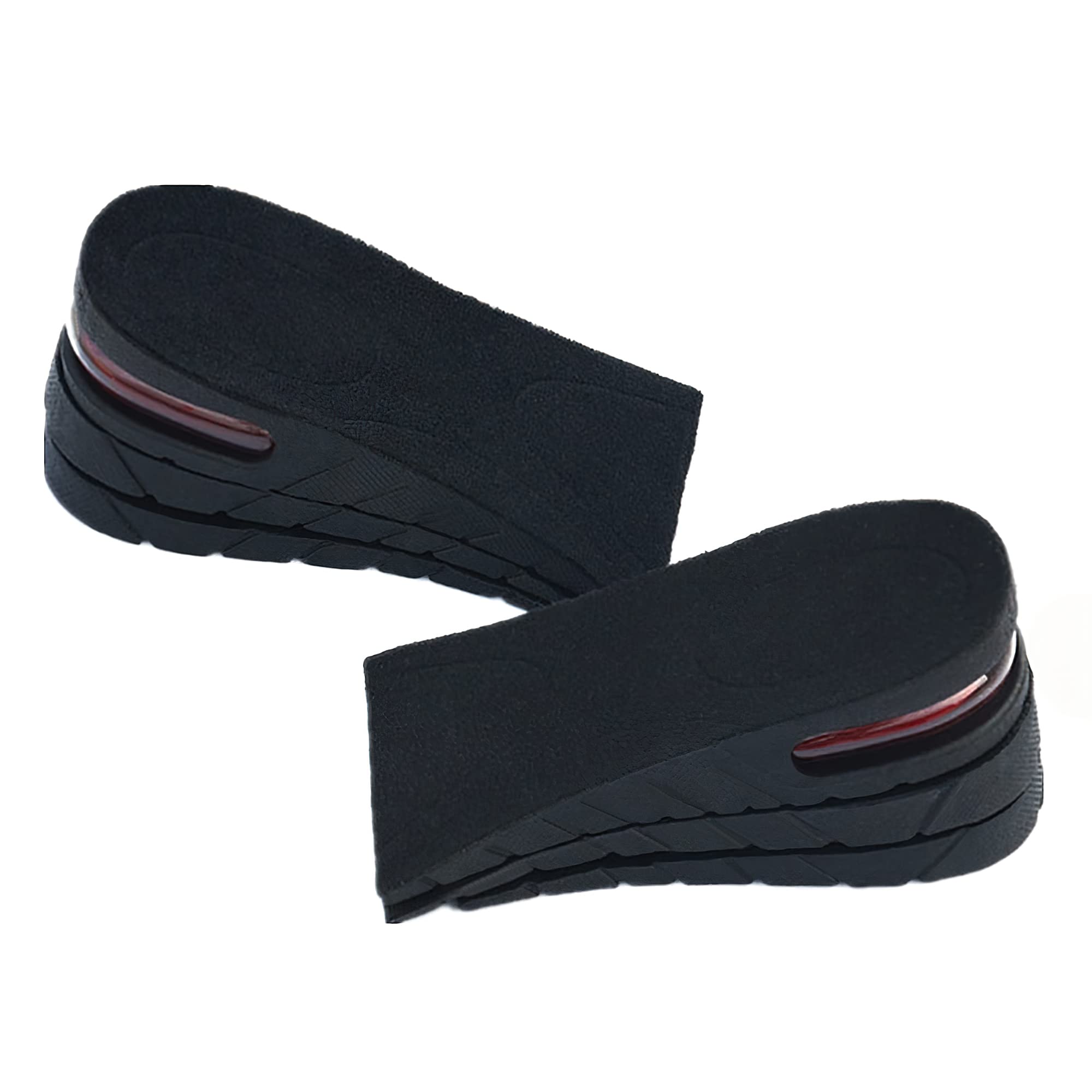 Quxiang height increase insoles overview showing the 3-layer lift design for versatile height options