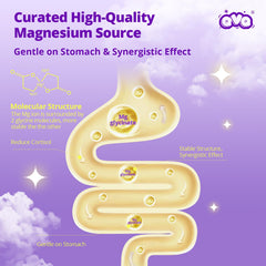 QVQ 4-in-1 magnesium complex bottle showcases comprehensive sleep and recovery support.
